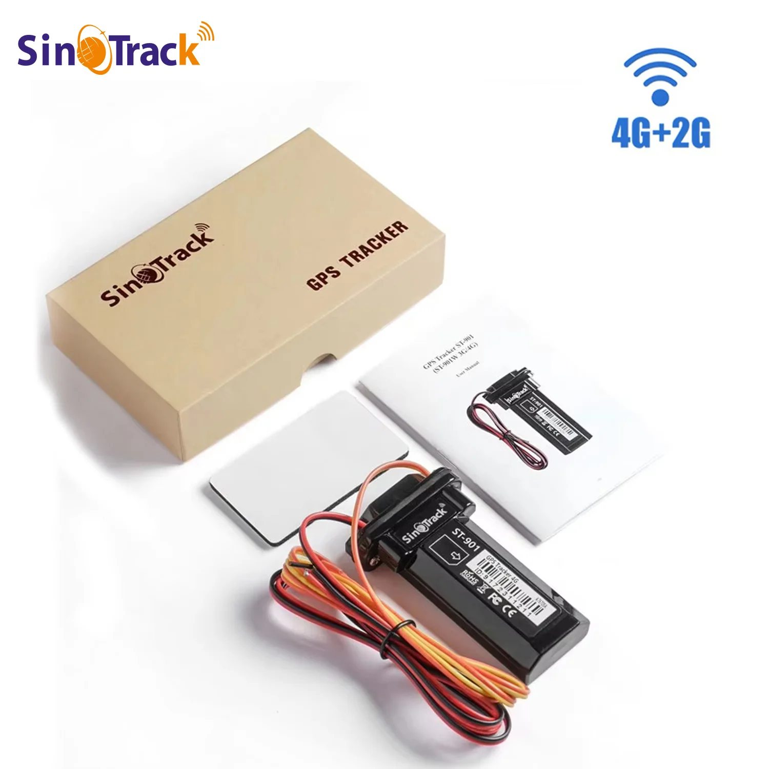 4G + 2G Mini Tracker ST-901L Waterdichte Ingebouwde Batterij GPS voor Auto voertuig gps apparaat motorfiets met online tracking software