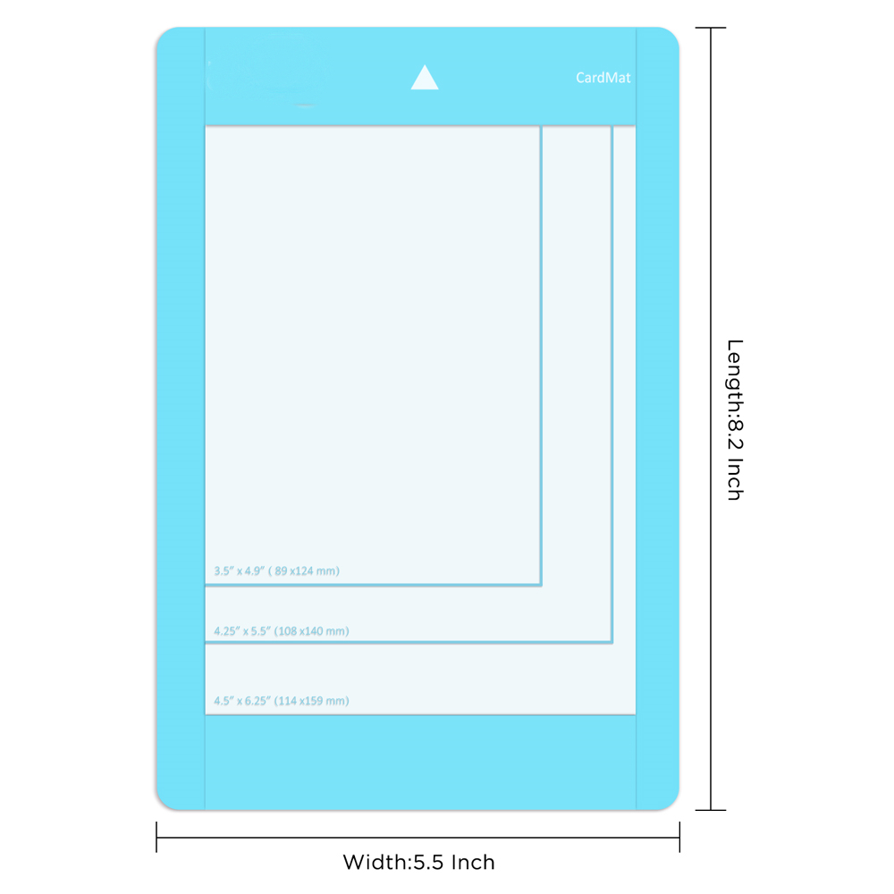 Card Mat (4.5x6.25 inch), Adhesive Durable Craft Sticky Cutting Mat for Insert Cards, Replacement Accessories for Cricut Joy