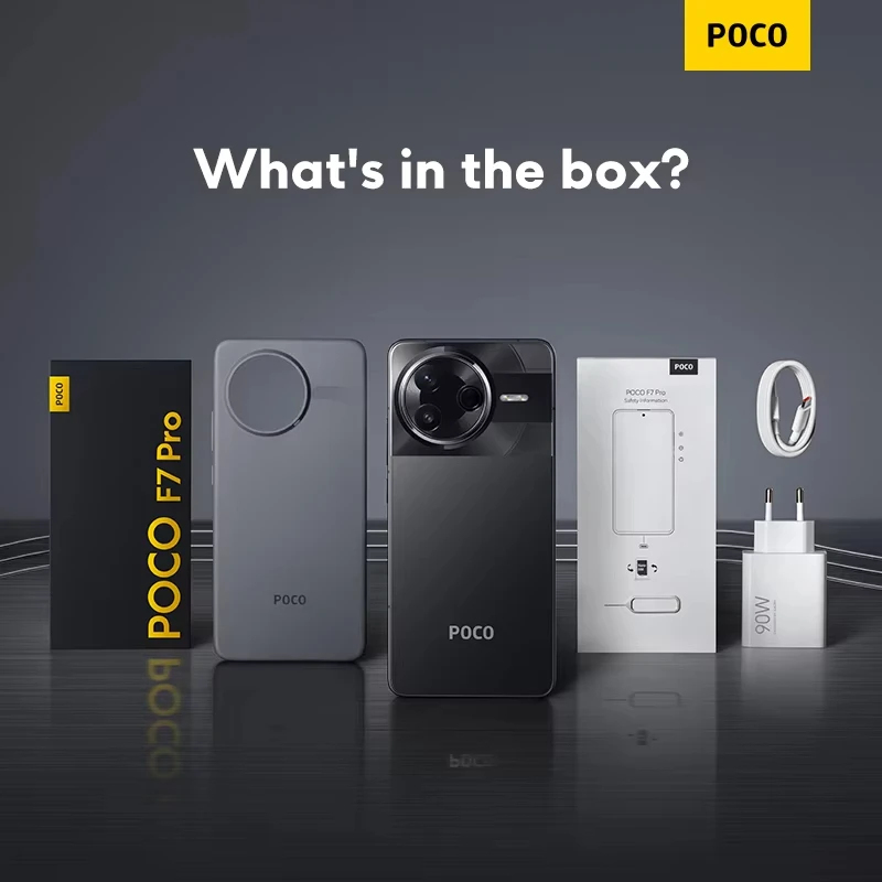 POCO F7 Pro globalna wersja smartfona NFC Snapdragon®8 Gen 3 6000mAh 6.67 "2K wyświetlacz AMOLED 90W hipercharge 5G