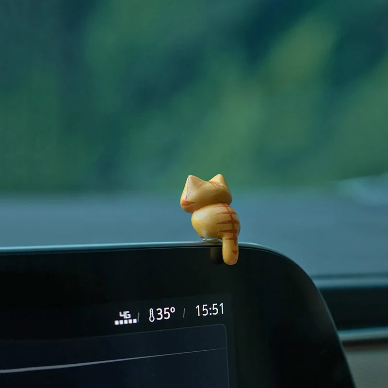 6Pcs/Set Cartoon Lucky Cat Home Garden Bonsai Decorations Miniatures Gift Lovely Micro Landscape Kitten Miniature Craft