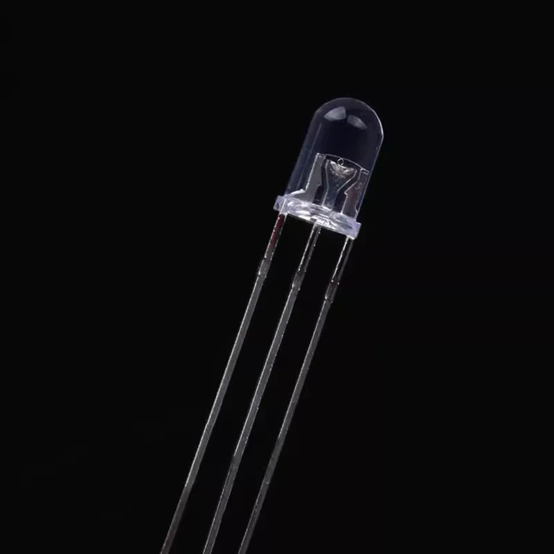 50 PZ 3mm 5mm Lampada Bicolore Rosso Verde Blu Anodo Comune/Catodo 3Pin Trasparente Colloidale Evidenziare LED Diodo Emettitore KIT FAI DA TE