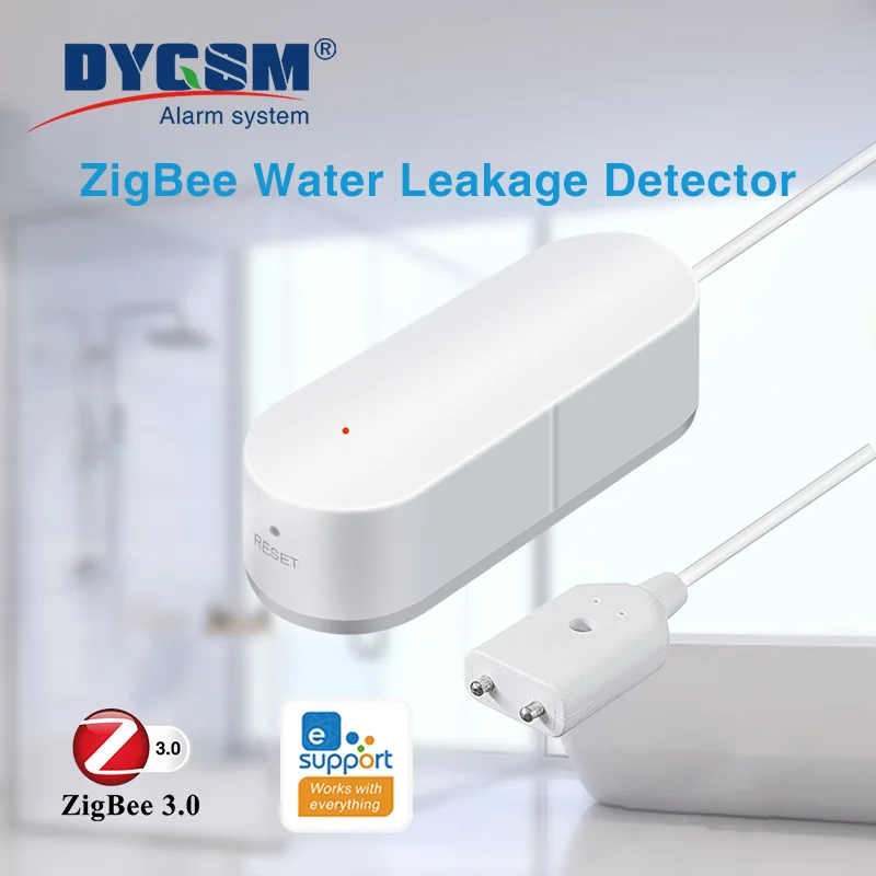 Ewelink Zigbee Smart Waterpeil Sensor Lekkage Alarm Overstromingslek Detector App Controle Water Waarschuwing Overflow Alarm Beveiligingssysteem