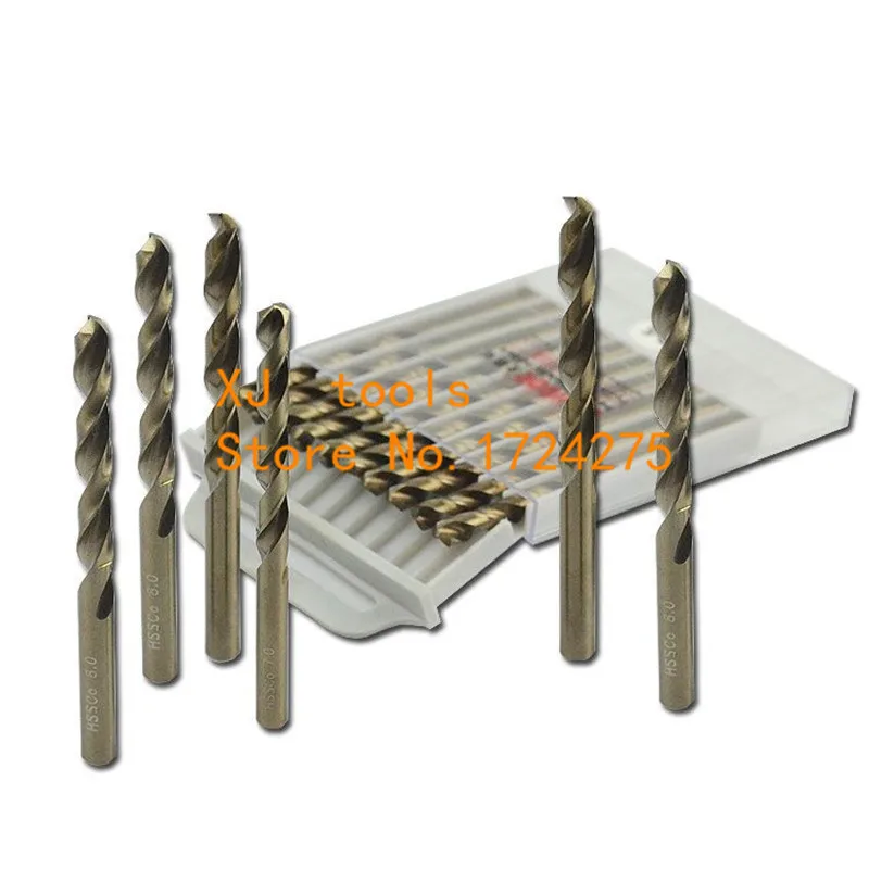 M35 10 cái 1.0 mét-8.5 mét HSS Hoa Cây Gai Dầu Cobalt Khoan Thép Không Gỉ Đặc Biệt Khoan Bits (1 mét/2 mét/3 mét/4 mét/5 mét/6 mét/7 mét/8 mét)