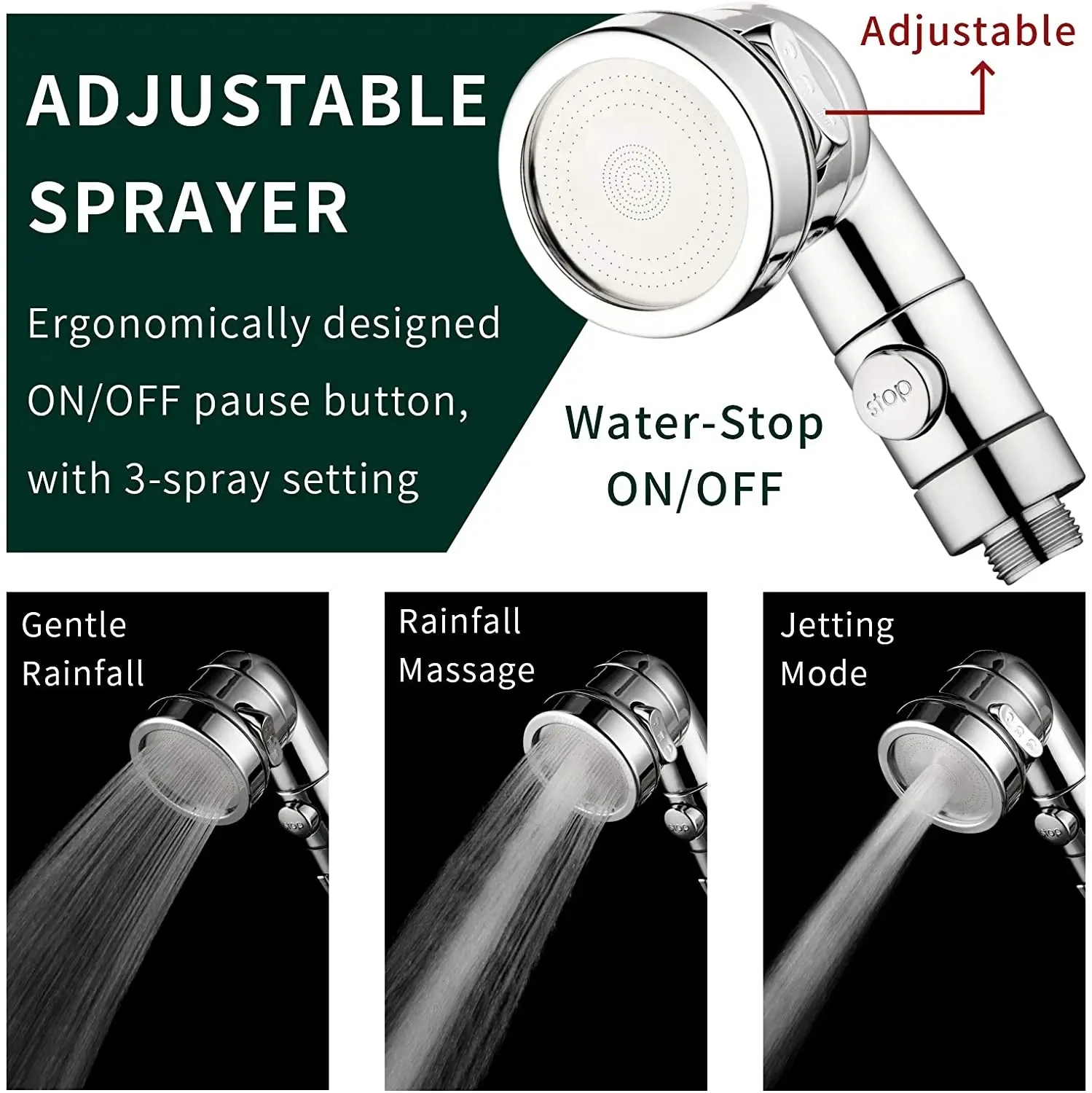 Nuevo extensor de grifo, cabezal de ducha externo, adaptador de grifo de baño, accesorio, grifo de lavabo, juego de cabezal de ducha externo
