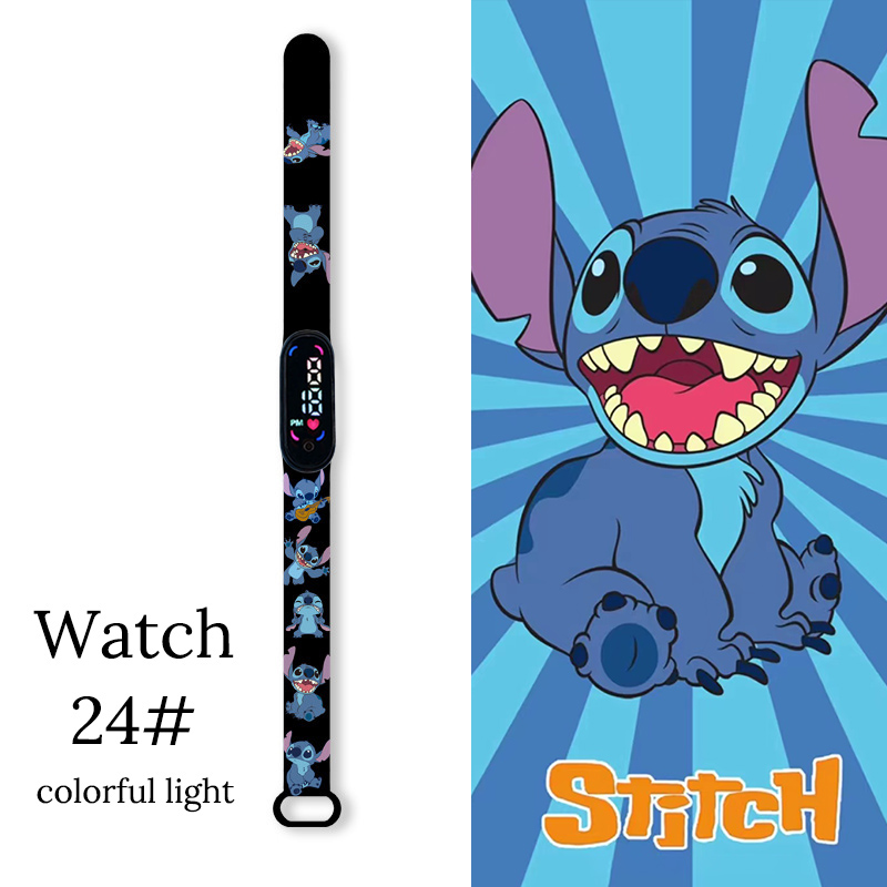 Disney dos desenhos animados ponto crianças relógios meninas moda pulseira led relógio feminino crianças eletrônico digital à prova dwaterproof água