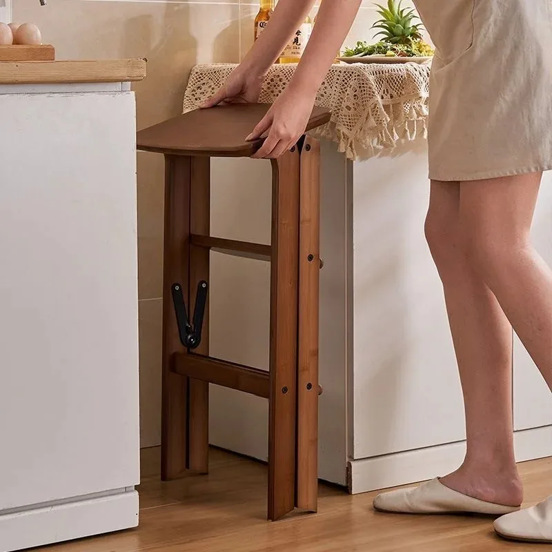 Multi Functional Folding Thick and Thick Ladder Stool Household Climbing Ladder Portable Bar Stool Climbing Safety Ladder Chair