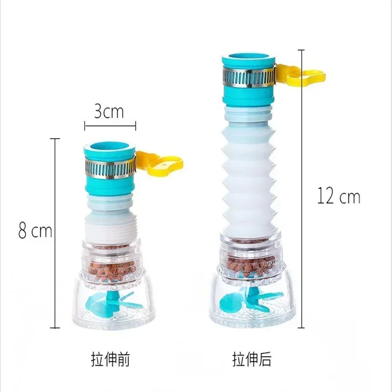 360 graus de rotação torneira do agregado familiar do banheiro ajustável flexível adaptador extensor dispositivo poupança água pulverizador filtro