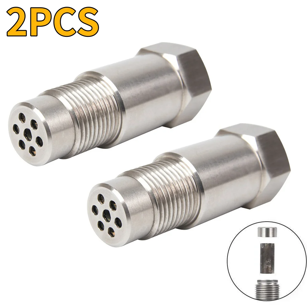 O adaptador espaçador do sensor O2, verifica a luz do motor, CEL Mini catalisador, M18X1.5, 2 PCes