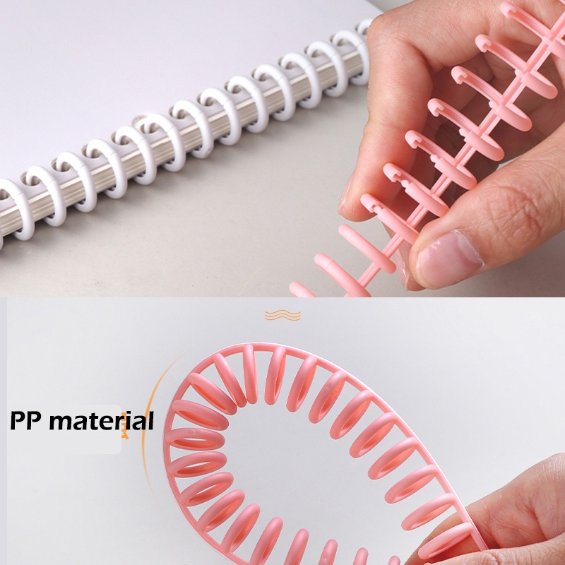 Переплет на 30 отверстий, застежка вкладыш, красочные кольца, случайный вырез