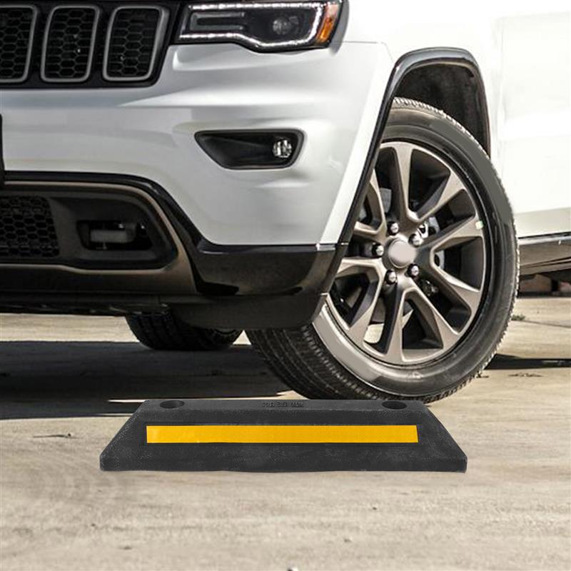   Guía de estacionamiento de tope de coche para bloques de garaje, topes de rueda, ayuda para suelo de parachoques, accesorios para vehículos