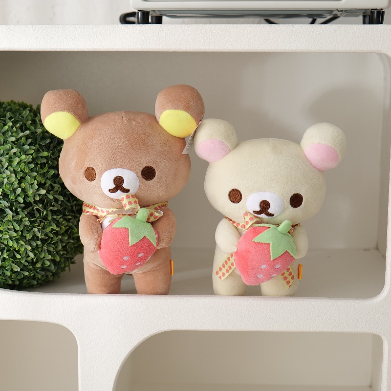 Rilakkuma coleção de pelúcia kawai urso de pelúcia boneca de pelúcia kawaii quarto dcor adorável brinquedos animais presentes para crianças presente de aniversário