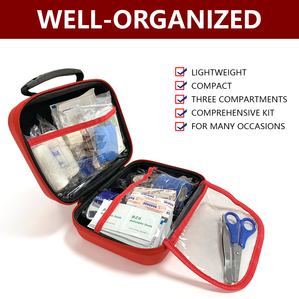 Пустая вместительная аптечка первой помощи из искусственной кожи EVA