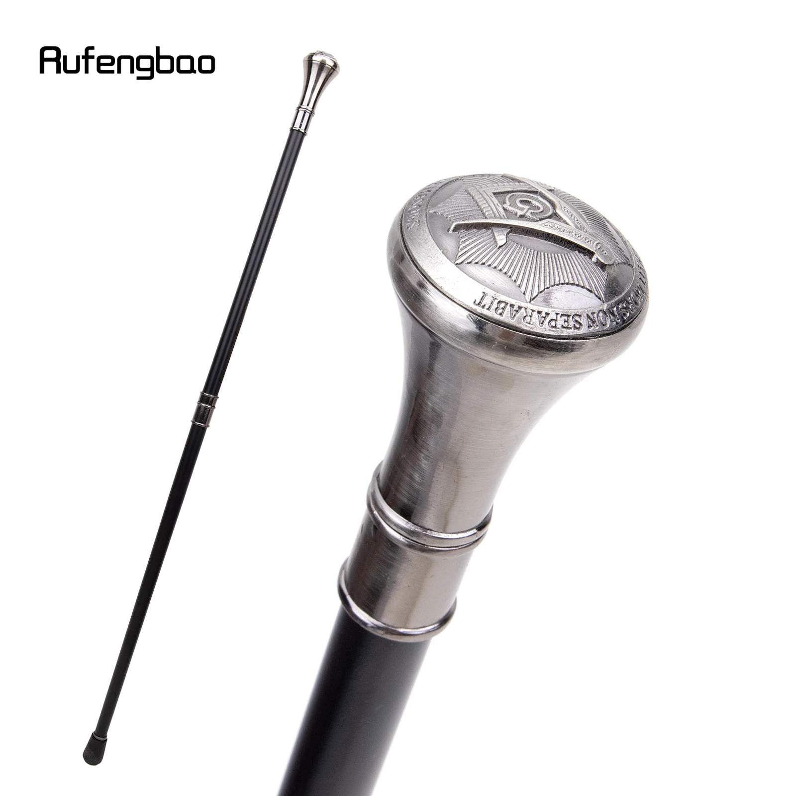 Freimaurerei Freimaurer VG Totem Relief Gehstock Mode Gehstock Gentleman Crosier Knopf Gehstock 93 cm