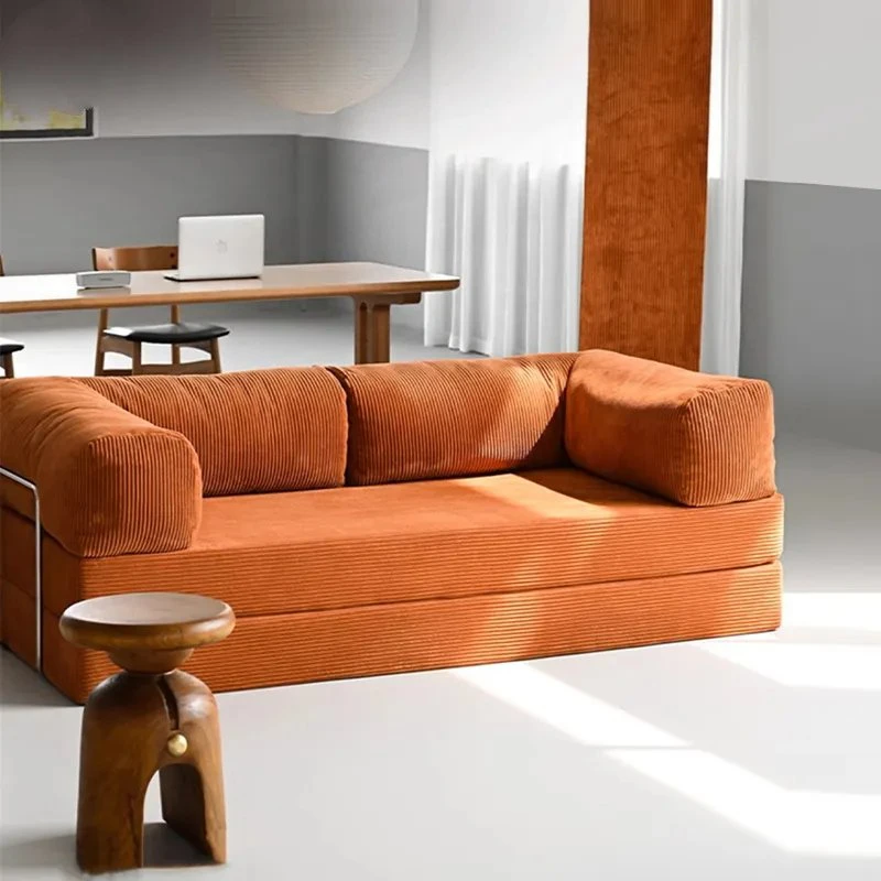 Modern Minimalist Modular Living Room Multiple Orientation Sectional Vacuum Pack Compressed Sofa Fabric Set Compression Couch