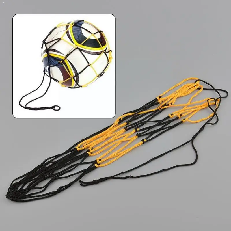 Bolsa de red para pelotas, bolsa de malla para balón de fútbol, cierre de baloncesto, duradero, estándar, con cordón, voleibol al aire libre