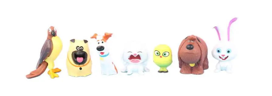 14 pcs Secret สัตว์เลี้ยง PVC กระต่าย Snowball Gidget Mel Dog Max Duke Cat Action Figure ของเล่นคริสต์มาสของขวัญของเล่น