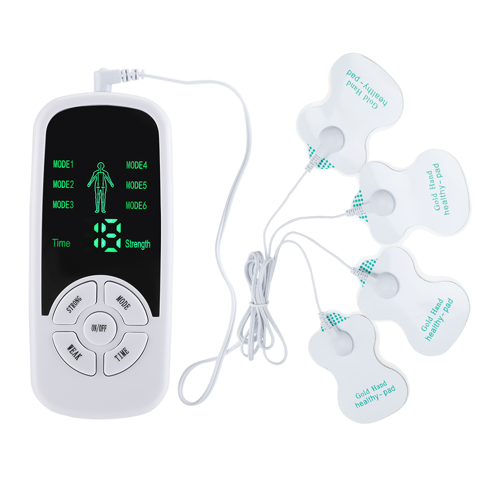 EMS Pulse Elektrische Spierstimulator 6-modi Nek Body Massager Tientallen Acupunctuur Meridiaan Fysiotherapie Massage Gereedschap