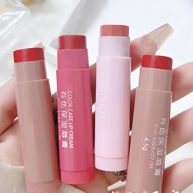 Bálsamo labial hidratante de colores, lápiz labial hidratante, hidratante, diluyente las líneas de los labios, bálsamo labial antisecado