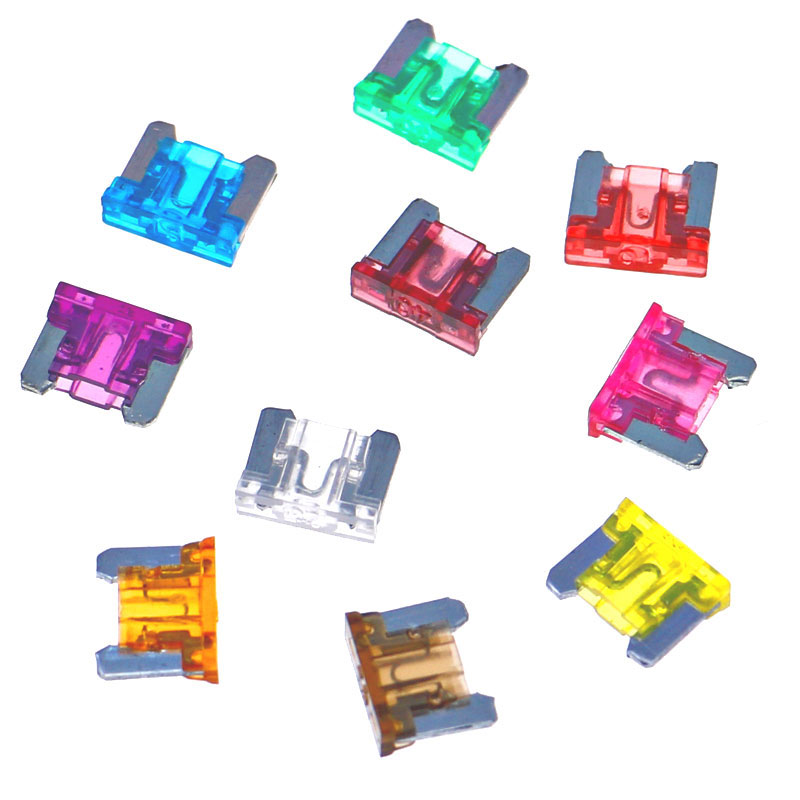 100pcs 10 Valore Micro Auto Fusibile Auto Fusibile Lama Scatola del Kit 2A 5A 7.5A 10A 15A 20A 25A 30A 35A 40A Ogni 10pcs