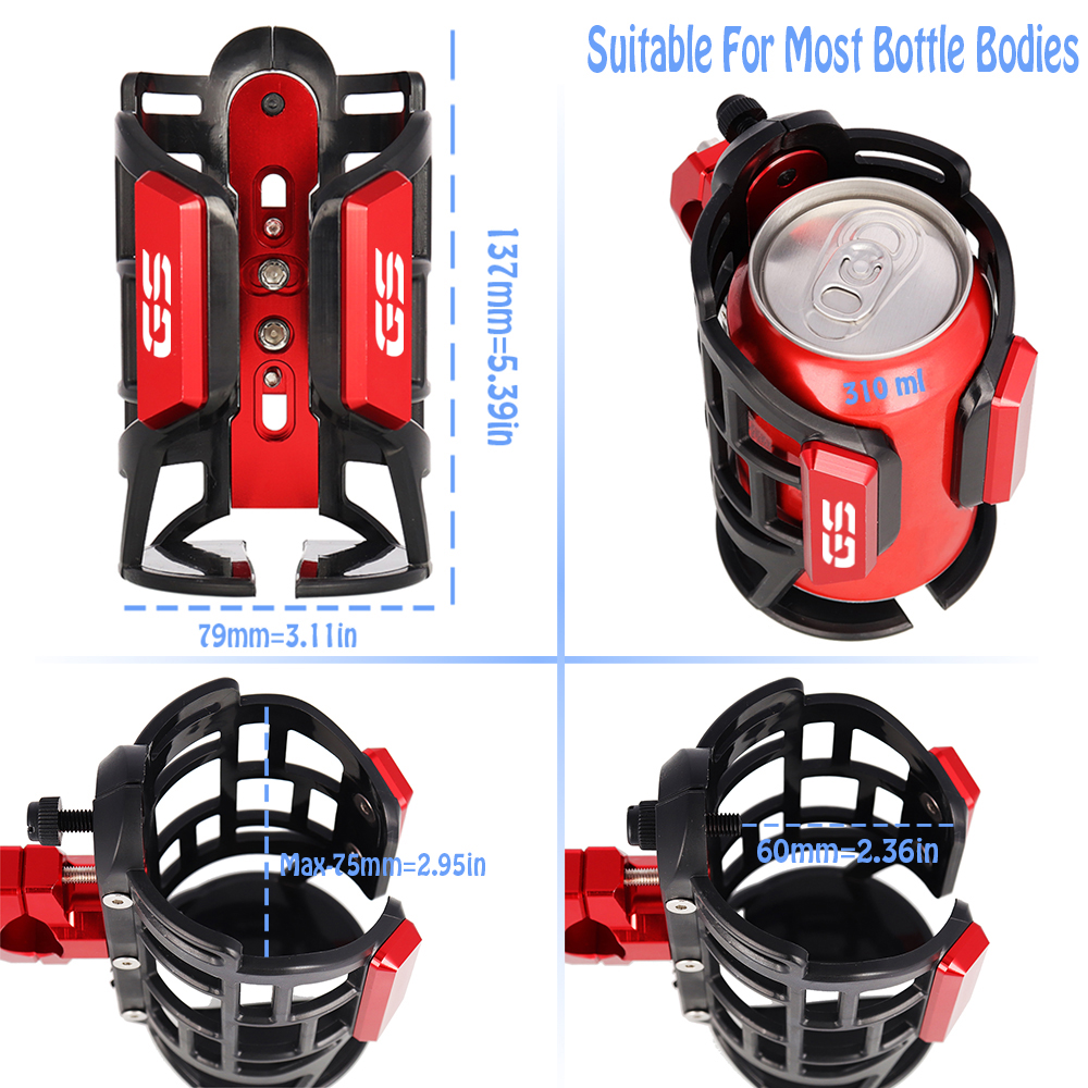 Suporte de copo para bmw r1300gs r1250gs r1200gs r1250/r1200 gs 1250/1200 lc adv f800gs f750gs acessórios para suporte de garrafa de motocicleta