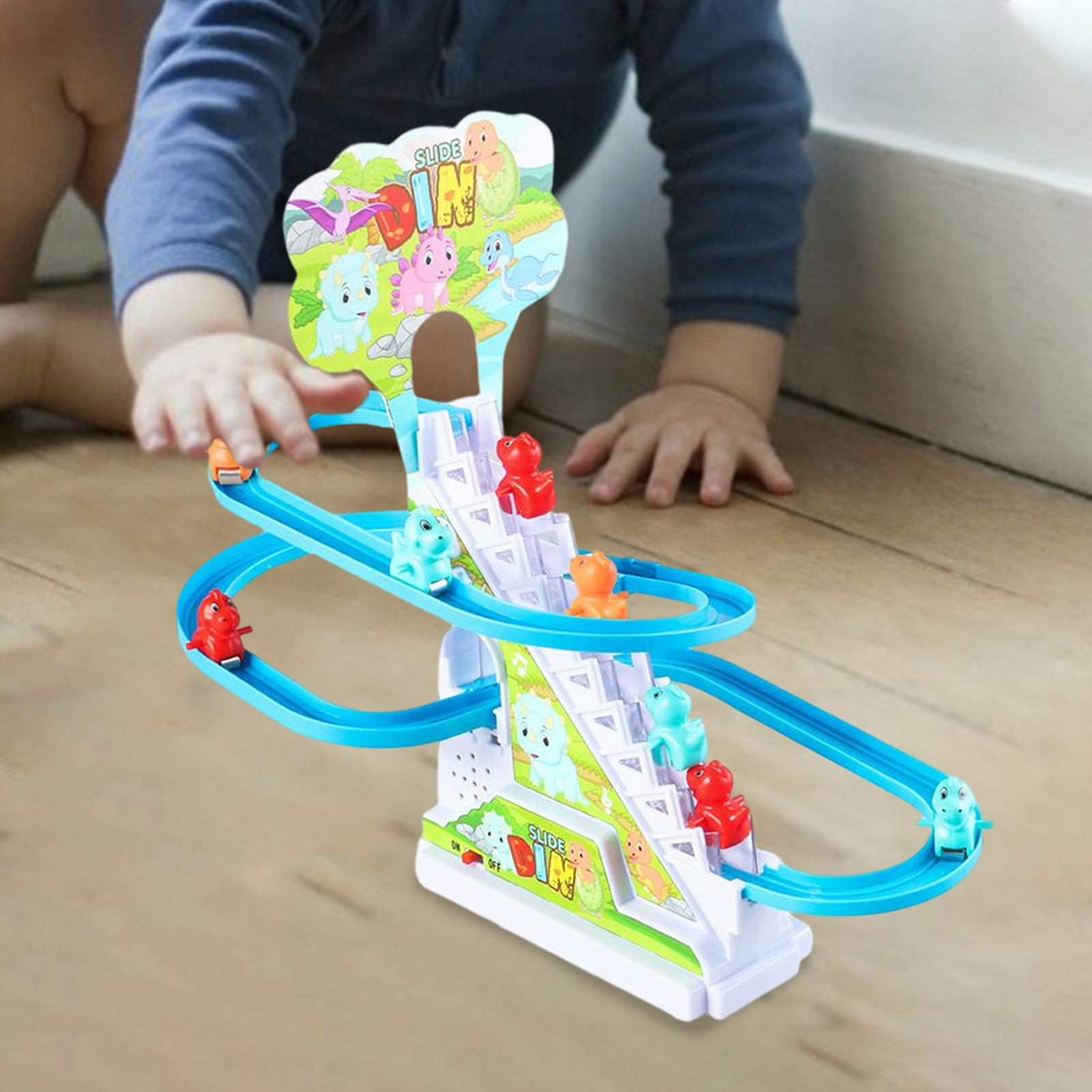 Acessórios eletrônicos do brinquedo da escada para crianças, corrediça durável, peça sobresselente, trilha elétrica, peça do jogo, interior e exterior