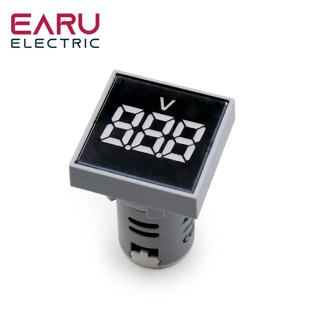 Мини-вольтметр, 22 мм, 20-500 В переменного тока