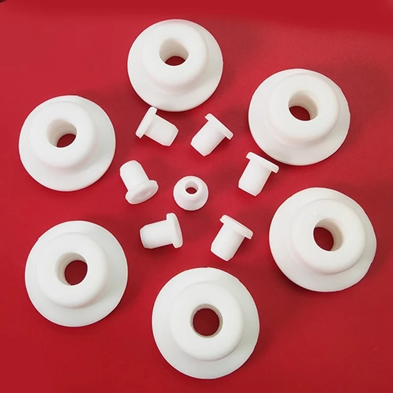 5 mm-33,3 mm weiße Silikonkautschuk-Tülle, runder Hohllochstopfen, Draht, Kabel, Isolierung, Schutzringe