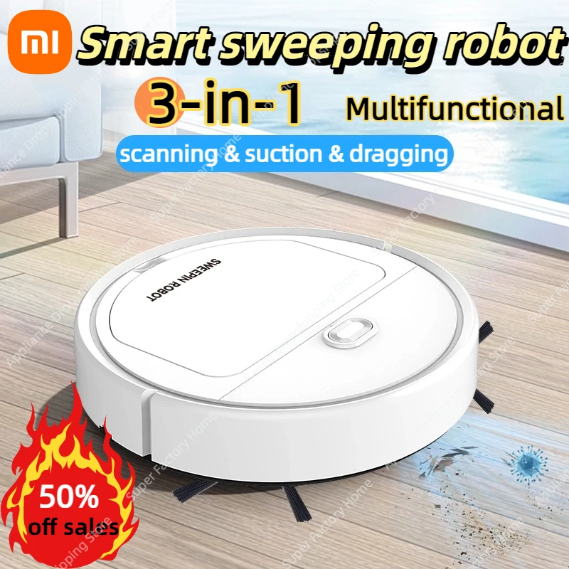 Xiaomi-Robot totalmente automático 3 en 1, limpieza eficiente, escaneo, succión, arrastre, máquina de limpieza integrada, aspiradora para el hogar