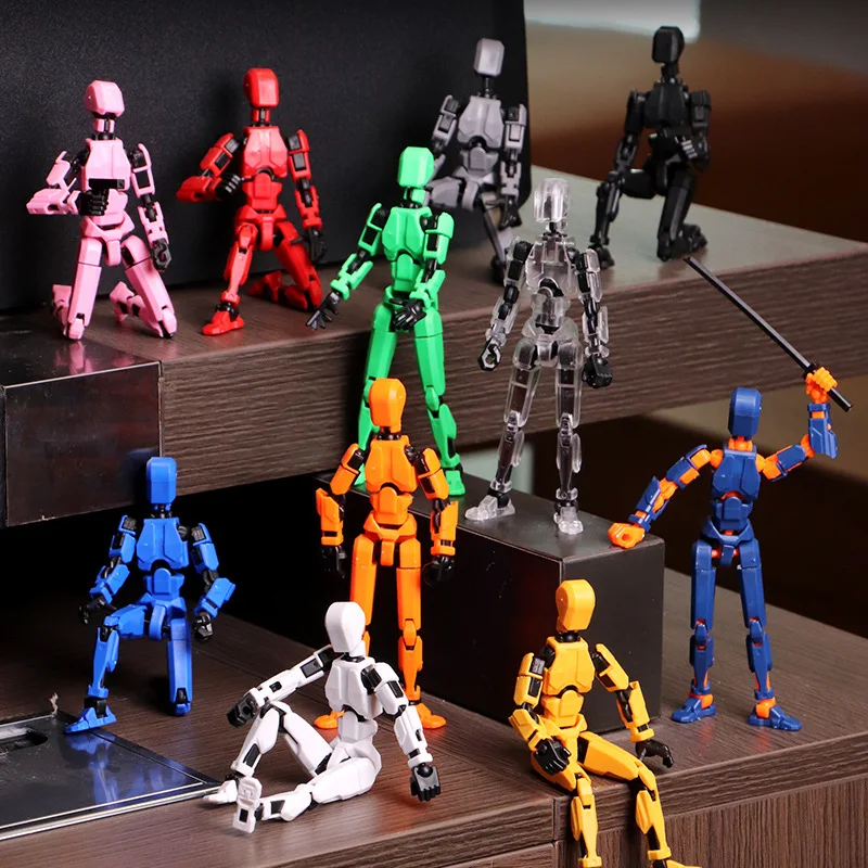 Titan 13 ตัวเลขการกระทํา T13 รูป 3D พิมพ์ Multi-Jointed Movable Lucky 13 Action Figure Nova 13 Action Figure Dummy