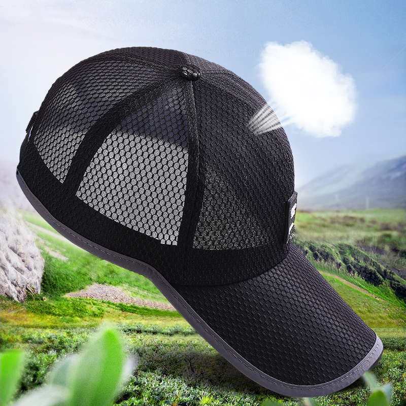 Hat Men Summer Korean Version Mesh Winning Baseball Cap Sun Protection Shade Cap Cap Outdoor Sports Net Cap