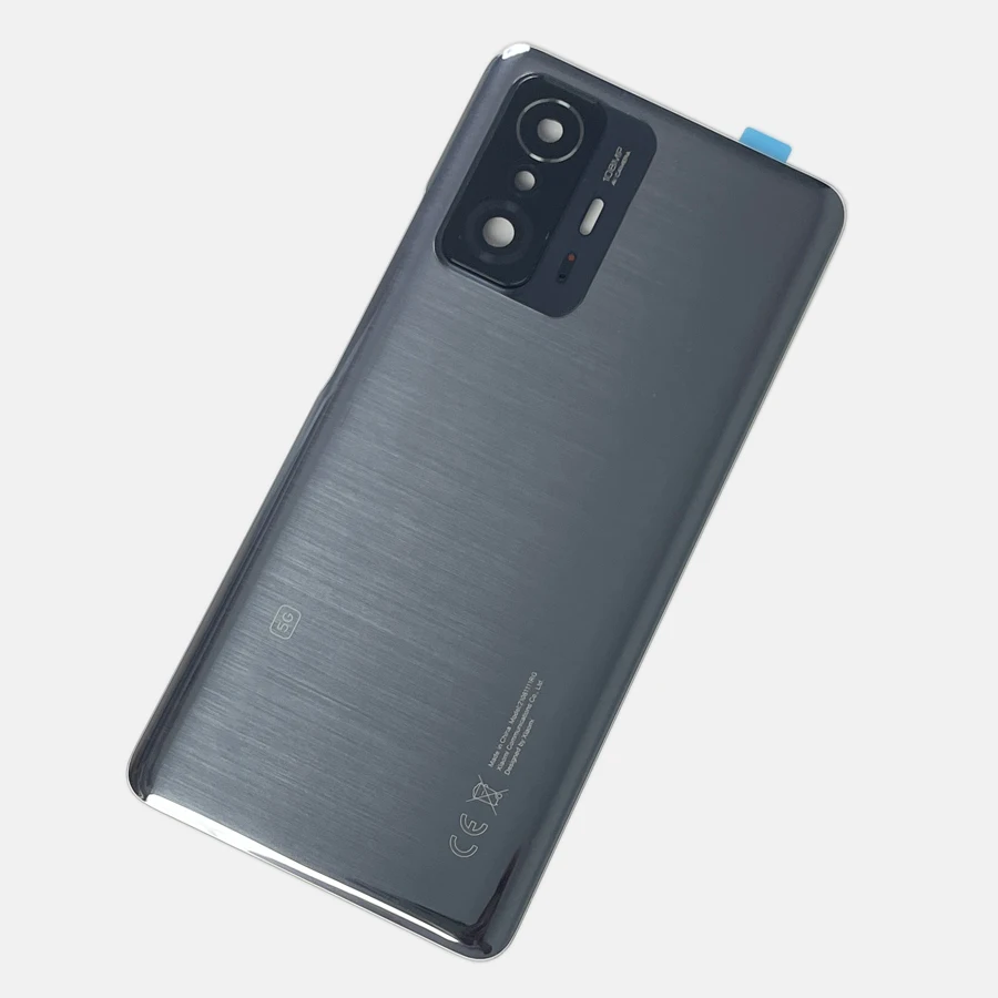 A +++ Xiaomi 11T プロバックバッテリーガラスドア Mi 11t 5 グラムバックカバー交換リアハウジングカバーレンズ
