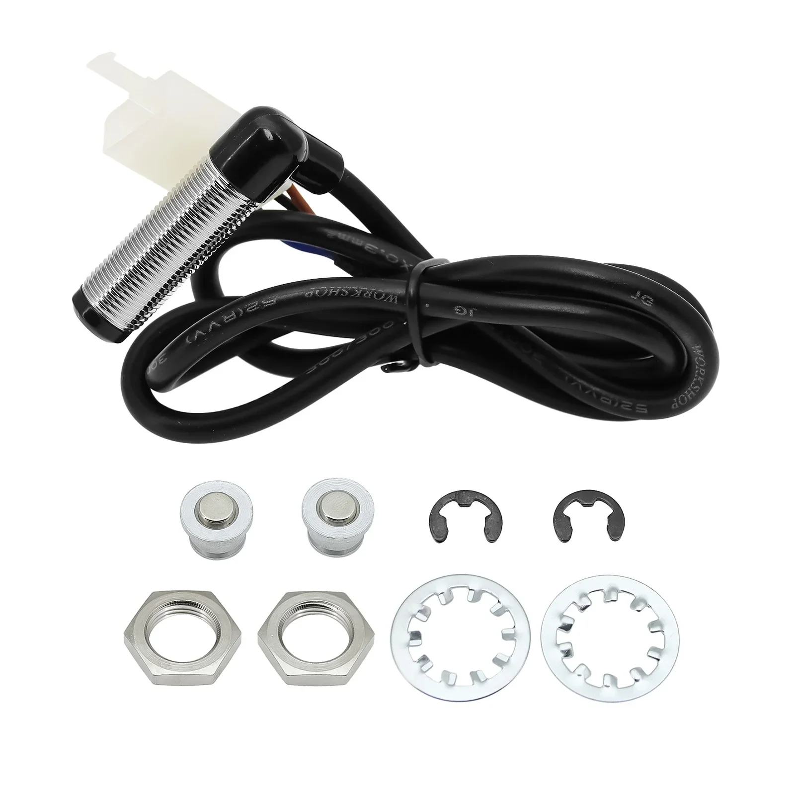 A New Universal Moto RPM Tachometer Speedometer Speed Gauge Tacho Meter Digital Odometer Instrument Sensor Set For Motorcycle