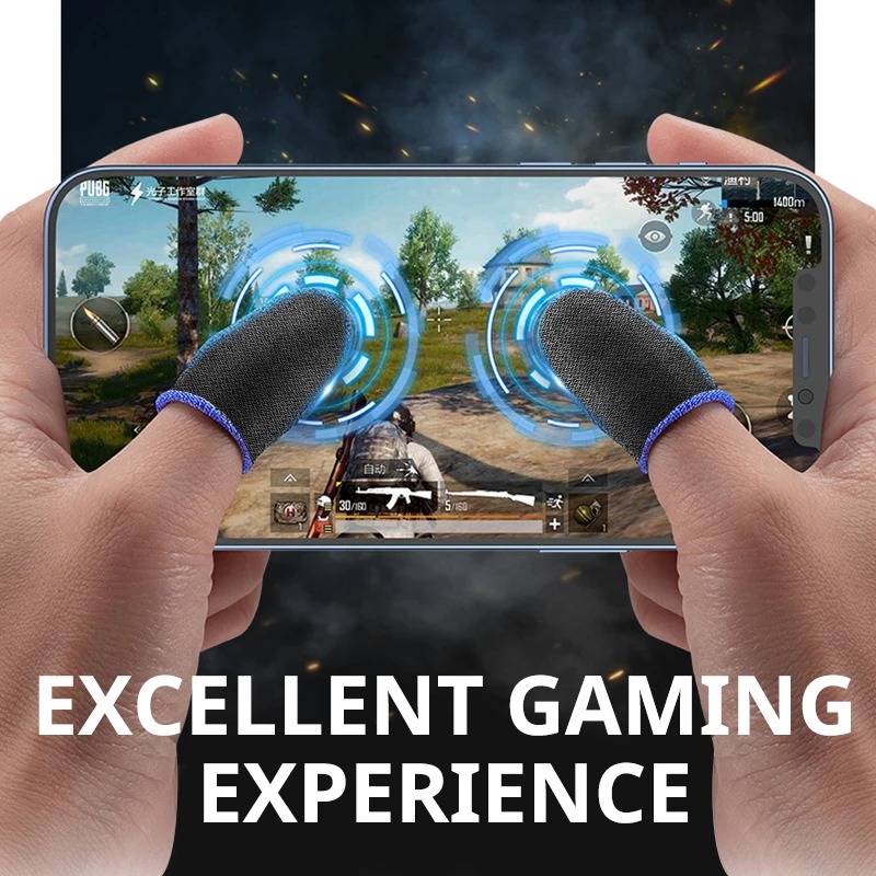 20 piezas nuevo controlador de juego con cubierta para dedo adecuado para PUBG Anti sudor Scratch pantalla táctil juego dedo pulgar cubierta guante