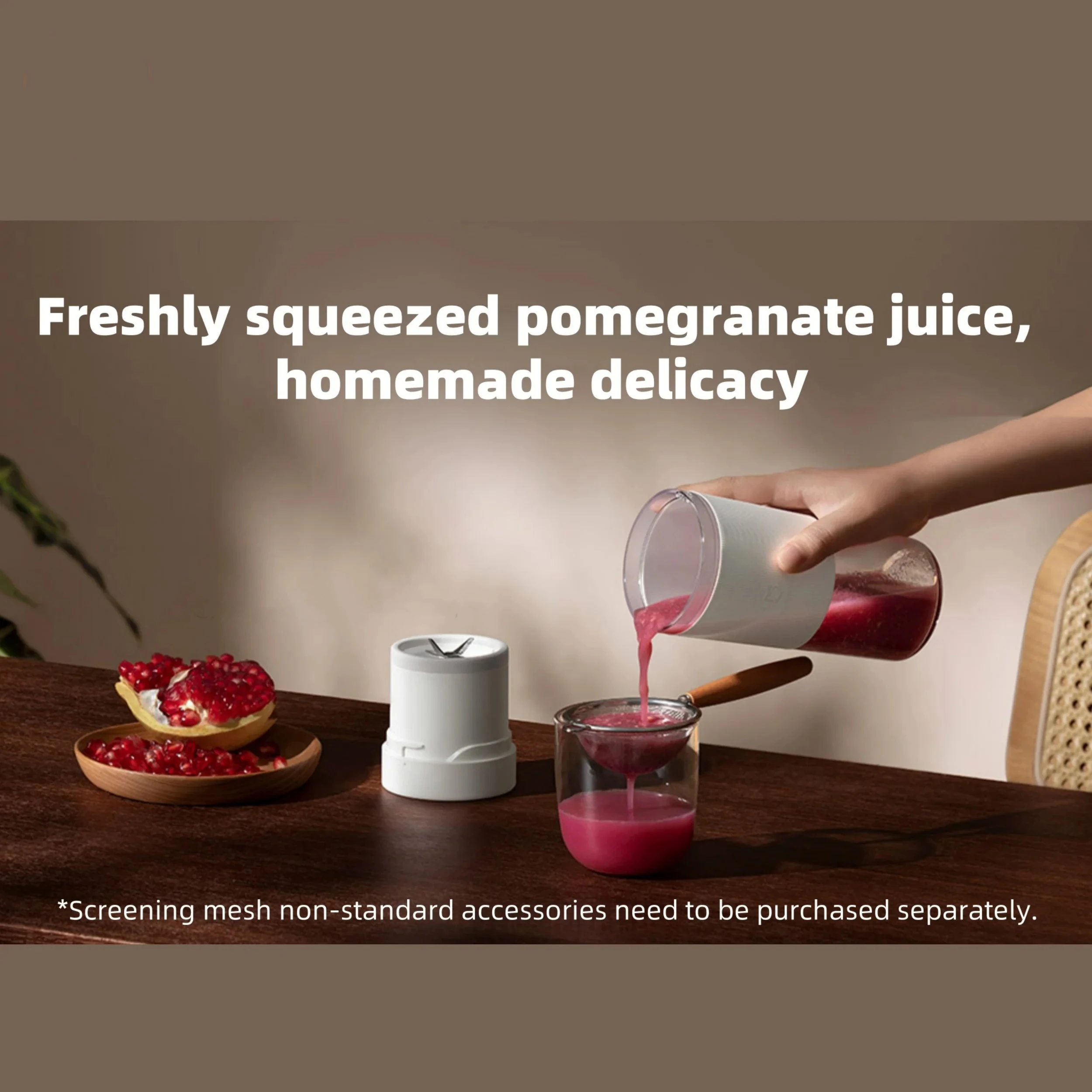 Xiaomi Mijia 휴대용 Juicer 2 과일 자동 Juicer Type-C 충전 자동 린스 가정용 300ML 용량 Juicer