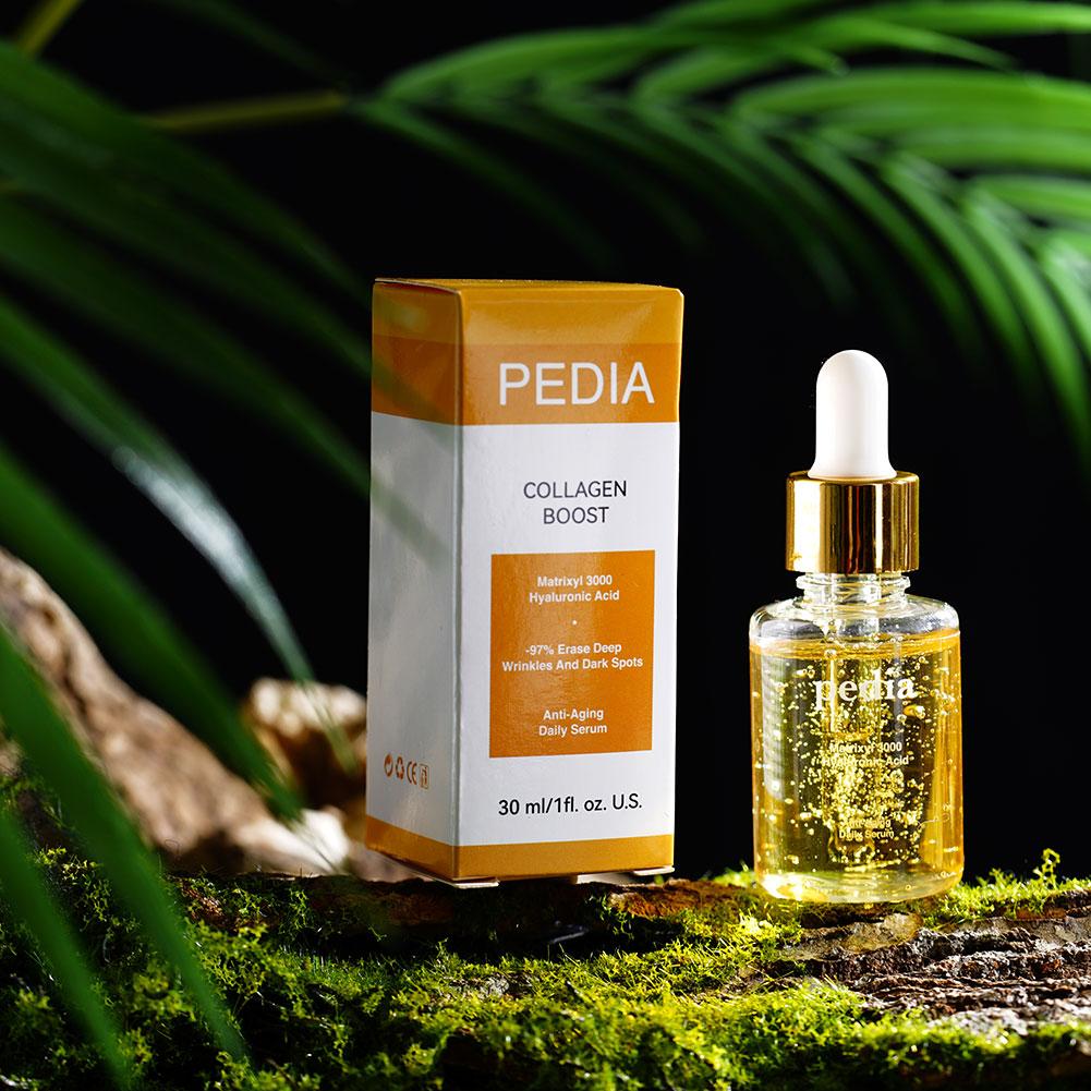 Soro facial sem lavagem, essência de colágeno, hidratação profunda, hidratante, anti-envelhecimento, melhora a elasticidade da pele para cuidados com a pele, loção facial
