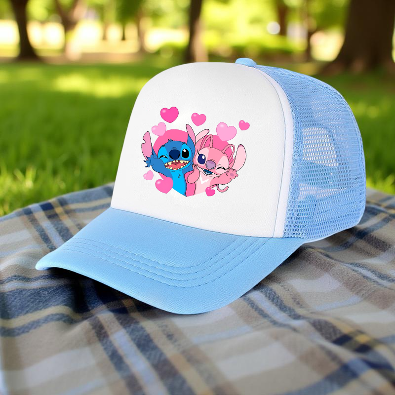 Gorra de béisbol de punto para niños y niñas, protección ajustable, sombrero de sol de malla con estampado de hip-hop informal unisex, sombrero clásico de algodón con visera