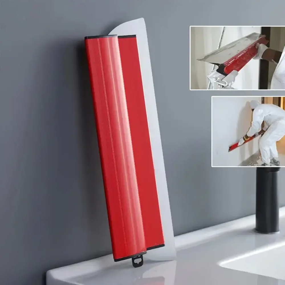Espátula suave para drywall, 25/40cm, lâmina de parede, acabamento de pintura em spray, ferramenta de construção de massa flexível com biela, ferramenta de parede