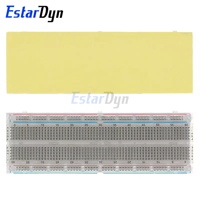 Estardyn MB102 Solderless Breadboard 830/400 Holes PCB Prototyping Board for Arduino DIY Projects High Quality
