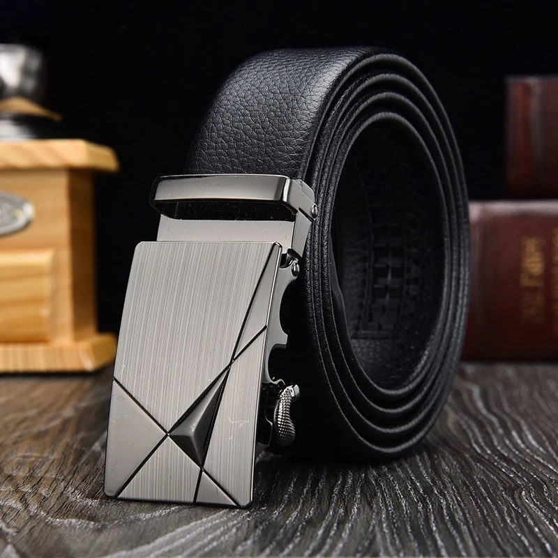 Cinto masculino de negócios da moda, cinto de marca de luxo genuino, fivela de metal, couro pu de alta qualidade, cinto macio co