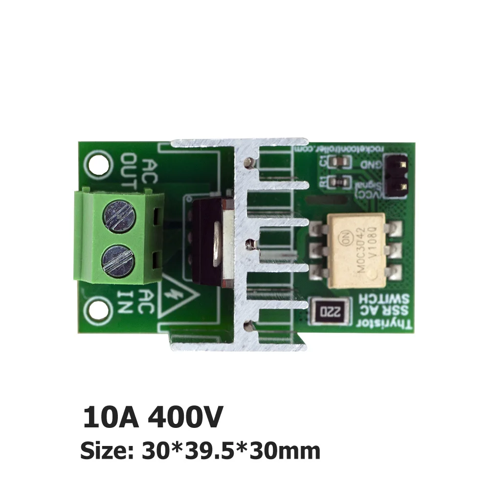 SSR – Halbleiterrelais AC-Schalter für Mikrocontroller, 3,3 V ~ 12 V Logik, AC 220 V/5 A (Spitze 10 A)