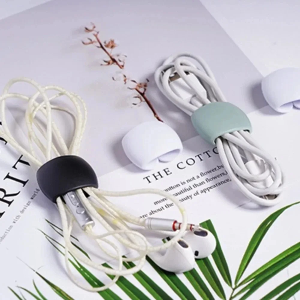 5/10/15/20PCS Cable Management Clips Adhesive Charging Wire Holders for Desk/Car/Travel (Anti-Tangle Design)