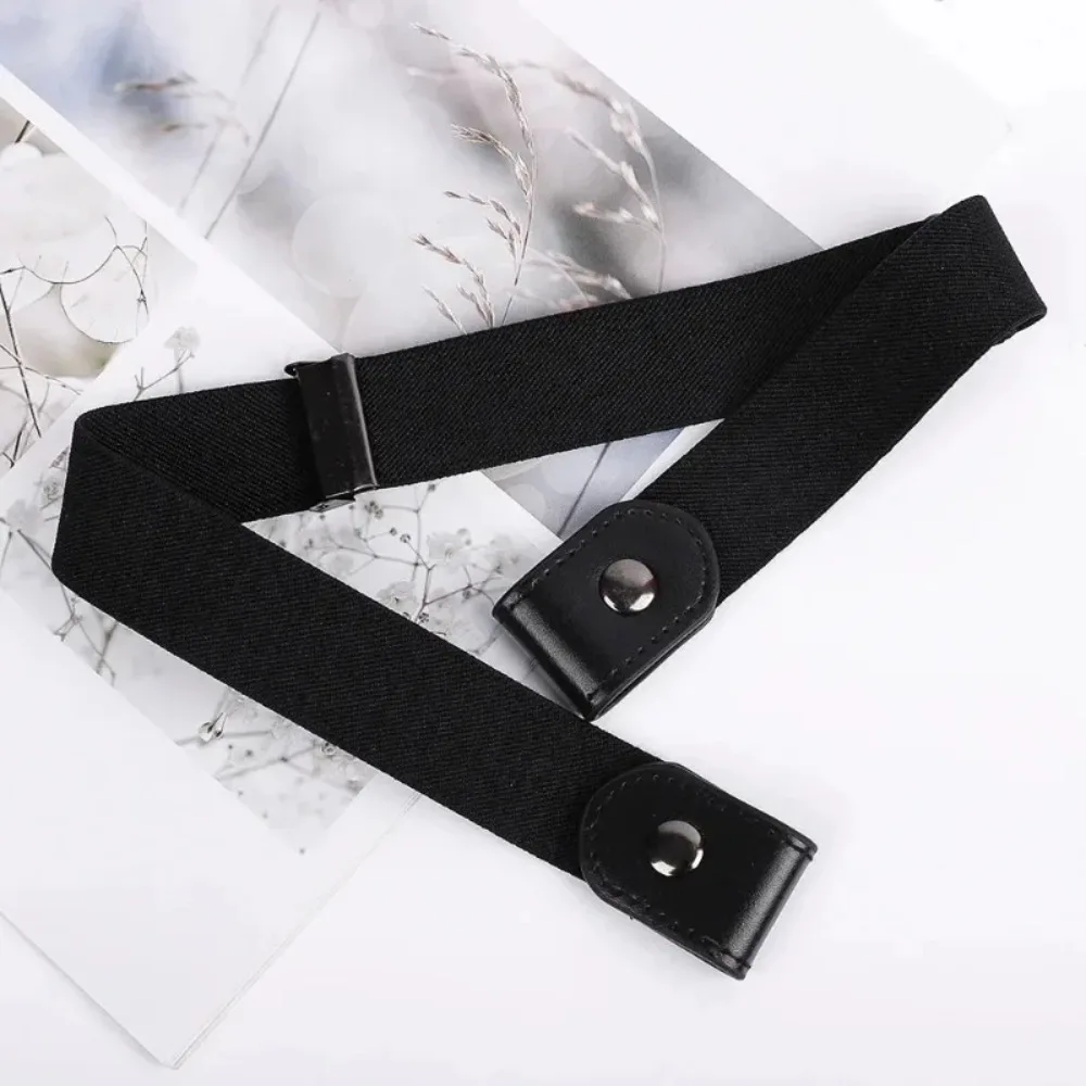Verstelbare stretchriem zonder gesp Onzichtbare riem voor dames Heren Jeans Gemakkelijk te dragen Unisex elastische tailleband designer riem