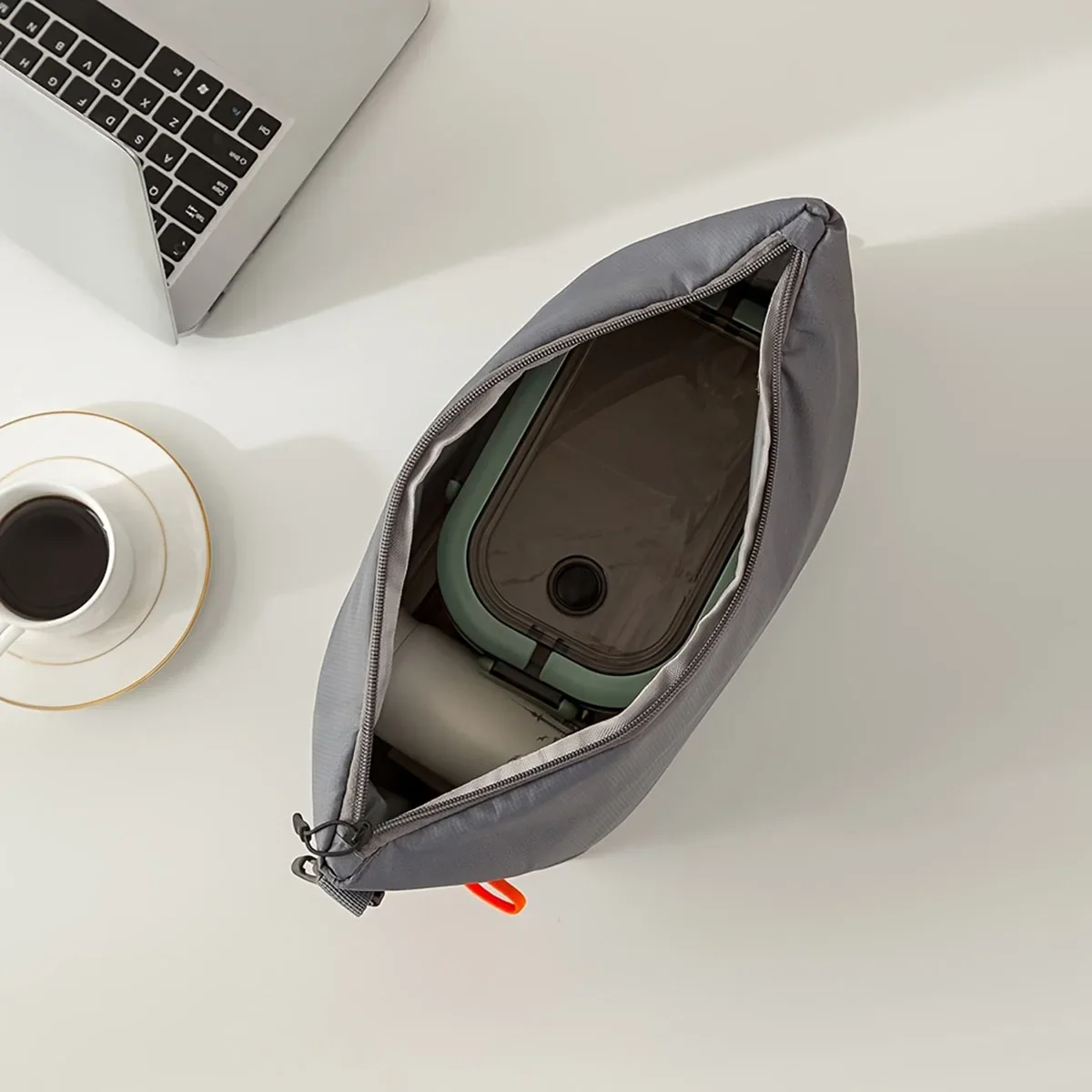 Bolsa de almuerzo con aislamiento portátil plegable de color sólido, bolsa de almuerzo con aislamiento de contacto sin alimentos de tela Oxford de papel de aluminio engrosado