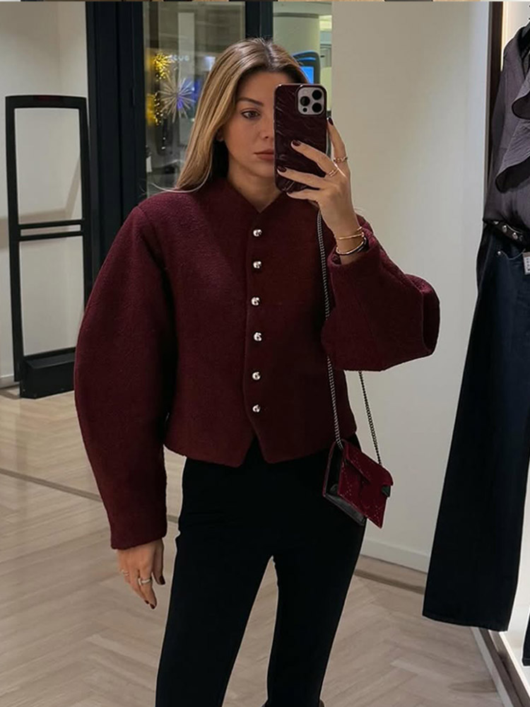 Chaqueta de cuero liso para mujer, abrigo holgado con cremallera, estilo Harajuku Y2K, para invierno, 2023