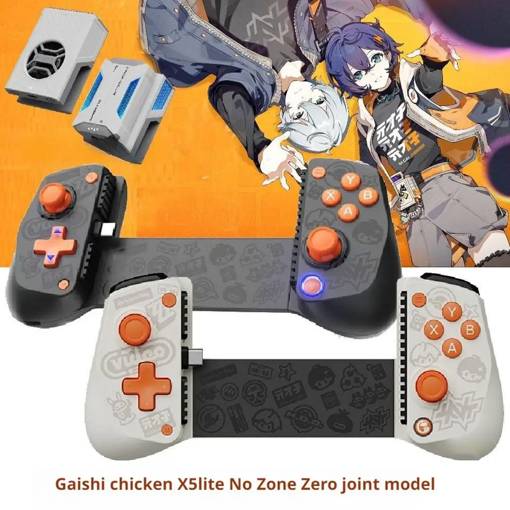 1 Juego GameSir Furious Chick X5lite Stretch Gamepad IOS Android tipo C juego móvil mango elástico controlador de juego