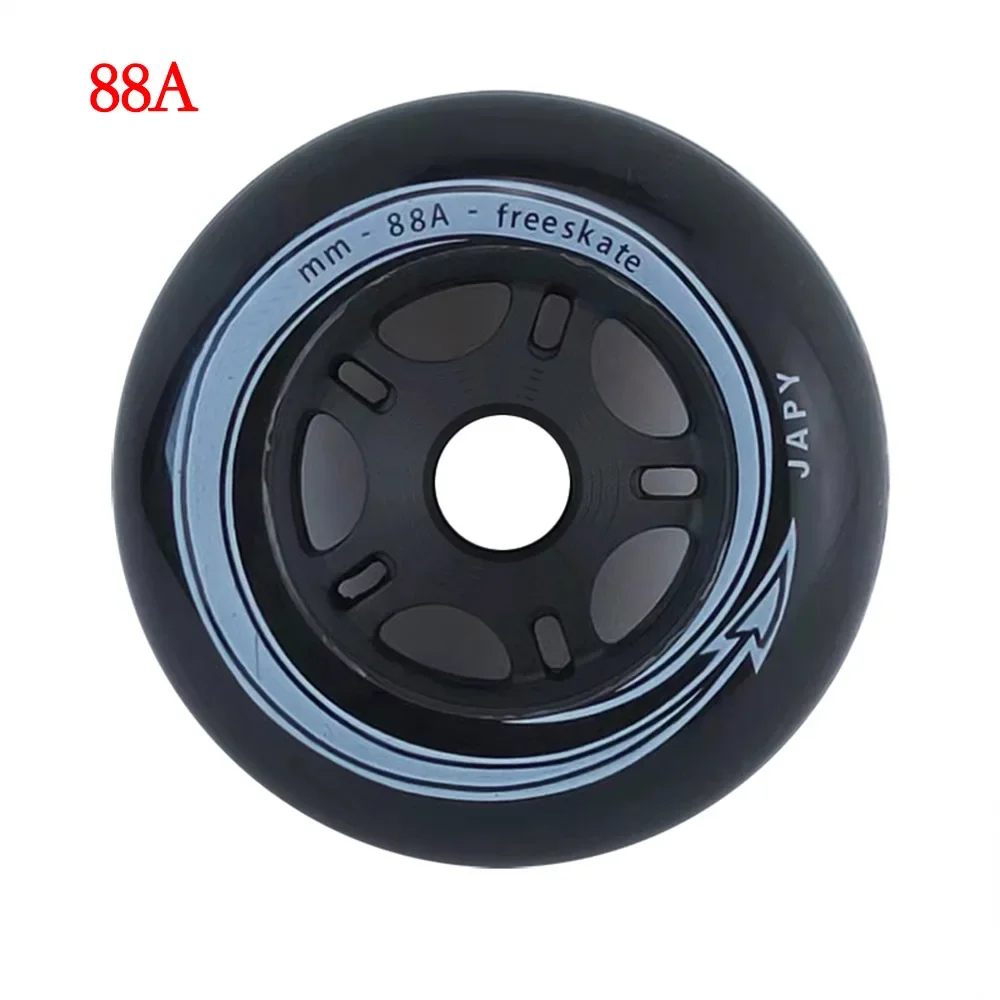 8 Stuks Japy Inline Skate Wielen 85a 88a 90a Hardheid 72 76 80Mm Slalom Glijdende Rolschaatsen Banden Voor Seba Powerslide Patines