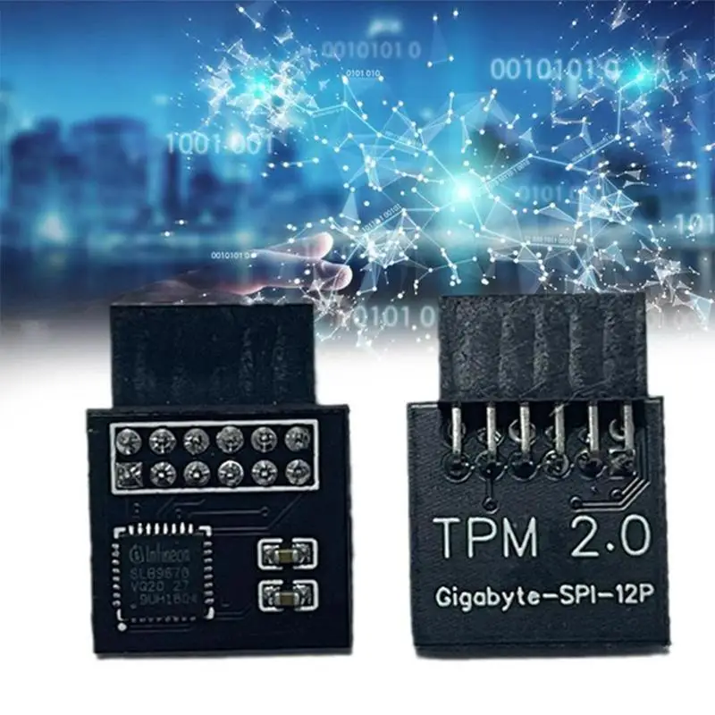TPM 2.0 Security Module 12 14 18 20 Pin For ASUS MSI GIGABYTE ASRock Encryption Security Module Remote Card TPM 2.0 Module Board