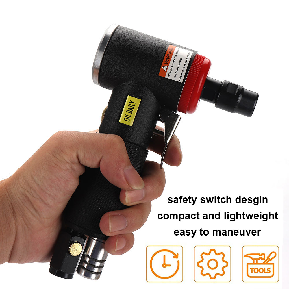 NuoDun Air Angle Die Grinder 90 Graus Mini Máquina de Gravura Profissional Conjunto 1/4 de Alta Velocidade ​ ​ Ferramenta de polimento de moedor pneumático