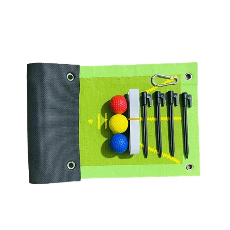Accesorios para principiantes de entrenamiento de Golf para detección de Swing, pelota de bateo, almohadillas direccionales para camino, almohadillas de práctica, herramienta de ayuda para entrenamiento, estera