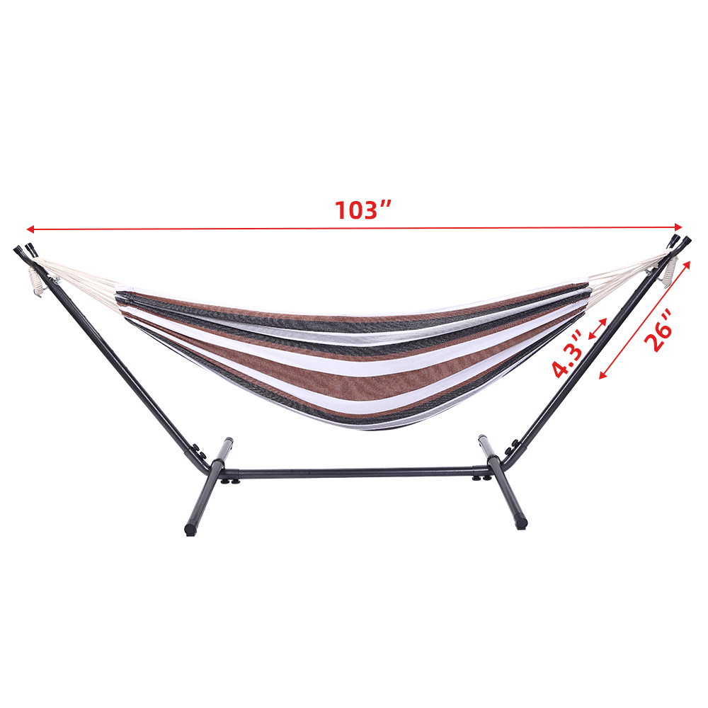 Portable Travel Anti-rollover Thickened Hanging Hammocks Outdoor Indoor Single Double Canvas Hammocks Courtyard Children's Swing